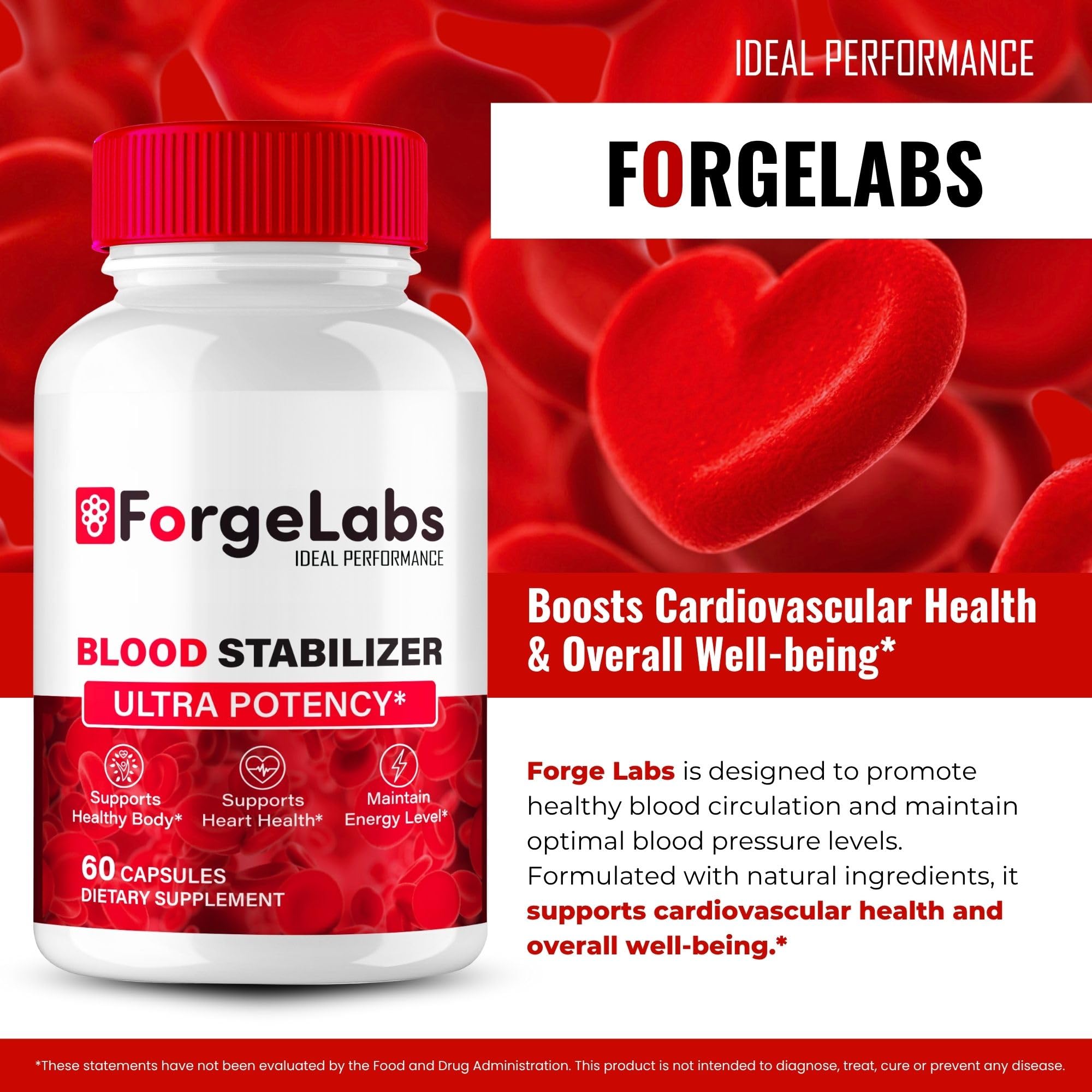 IDEAL PERFORMANCE Blood Stabilizer Capsules close-up