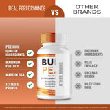 IDEAL PERFORMANCE Burn Peak Capsules close-up of the bottle