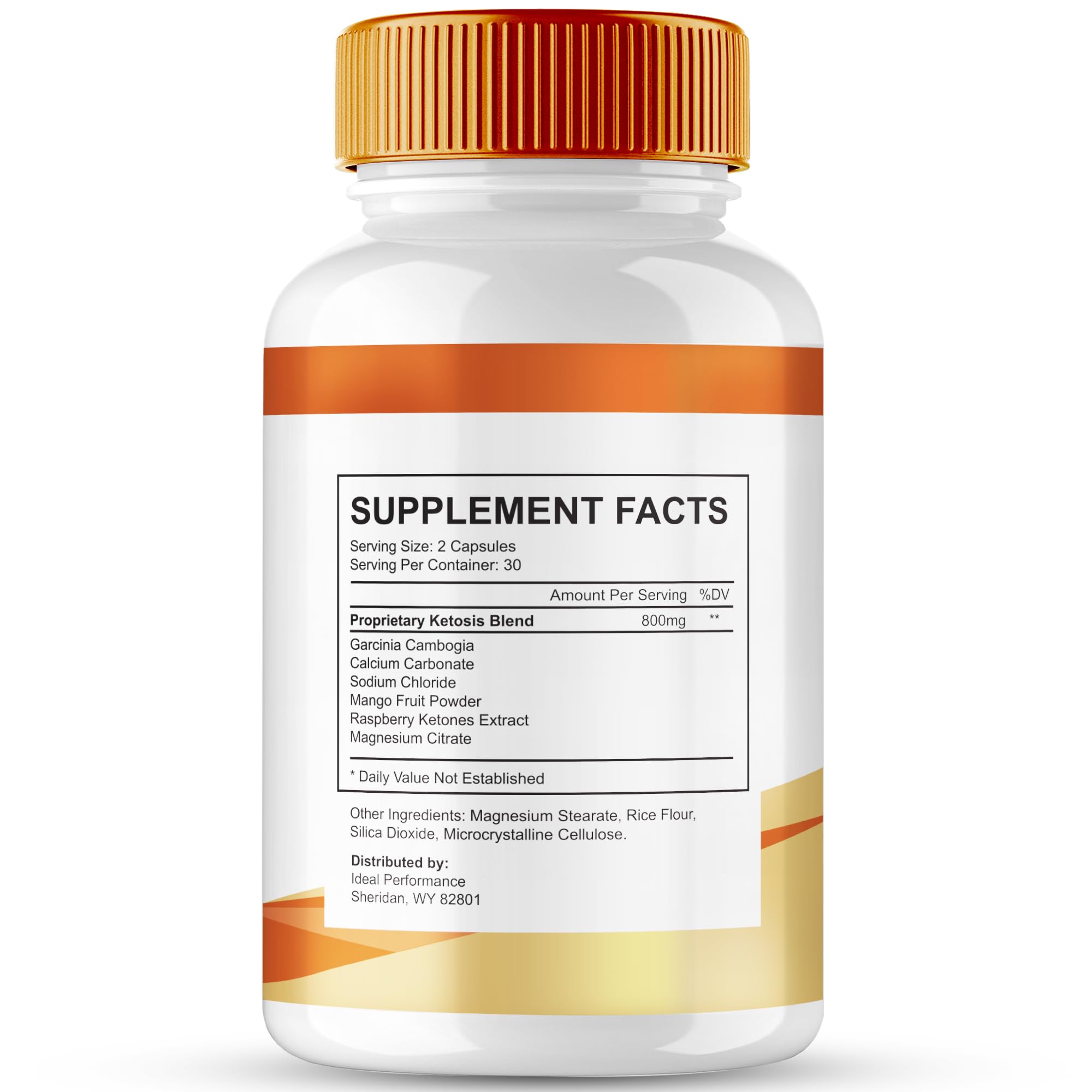IDEAL PERFORMANCE Burn Peak Capsules side view