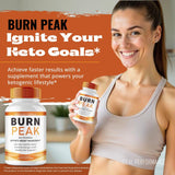IDEAL PERFORMANCE Burn Peak Capsules with a measuring spoon