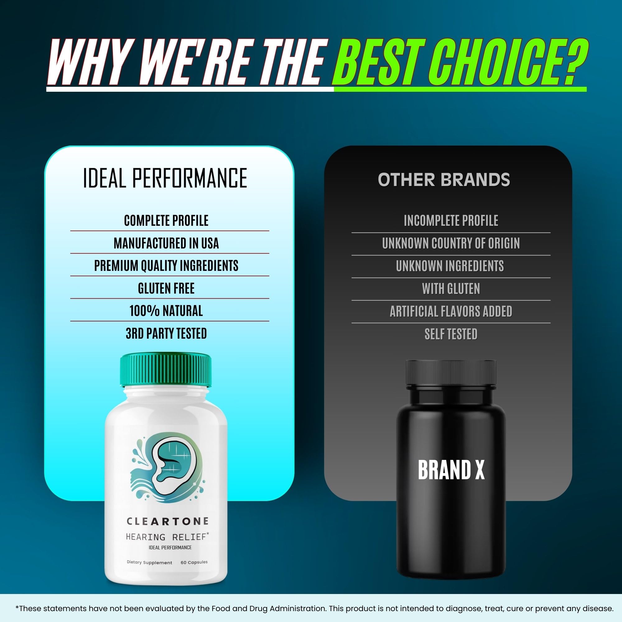 IDEAL PERFORMANCE Cleartone Tinnitus Capsule back view