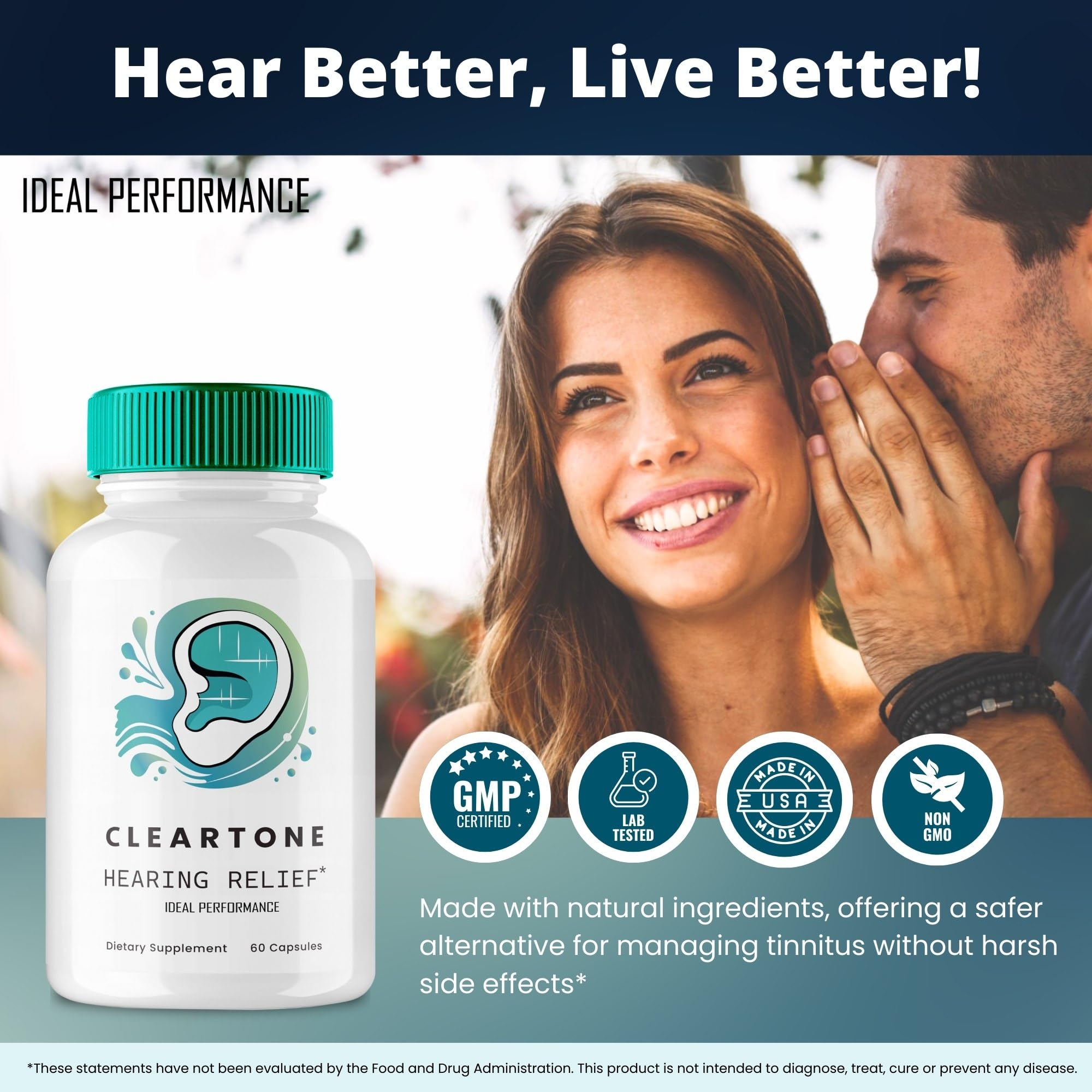 IDEAL PERFORMANCE Cleartone Tinnitus Capsule close-up