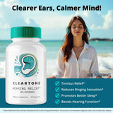 IDEAL PERFORMANCE Cleartone Tinnitus Capsule with dosage information
