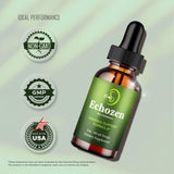 IDEAL PERFORMANCE EchoZen Drops back view showing ingredients