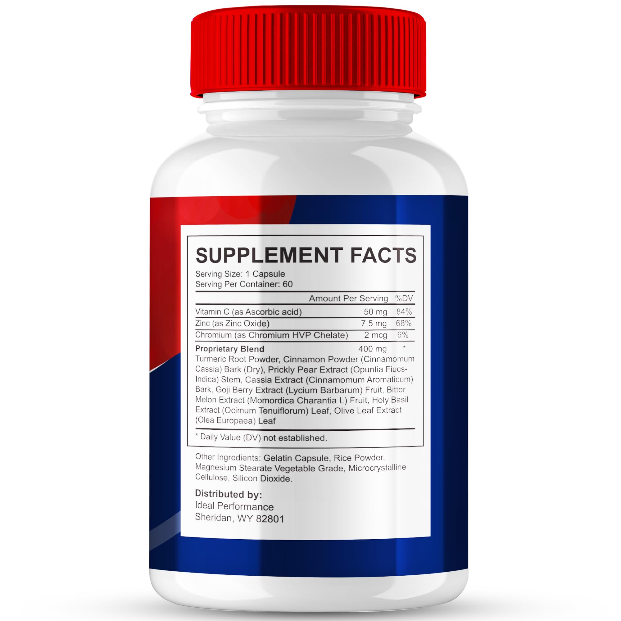 IDEAL PERFORMANCE Elaracore Blood Balance Support Capsules side view