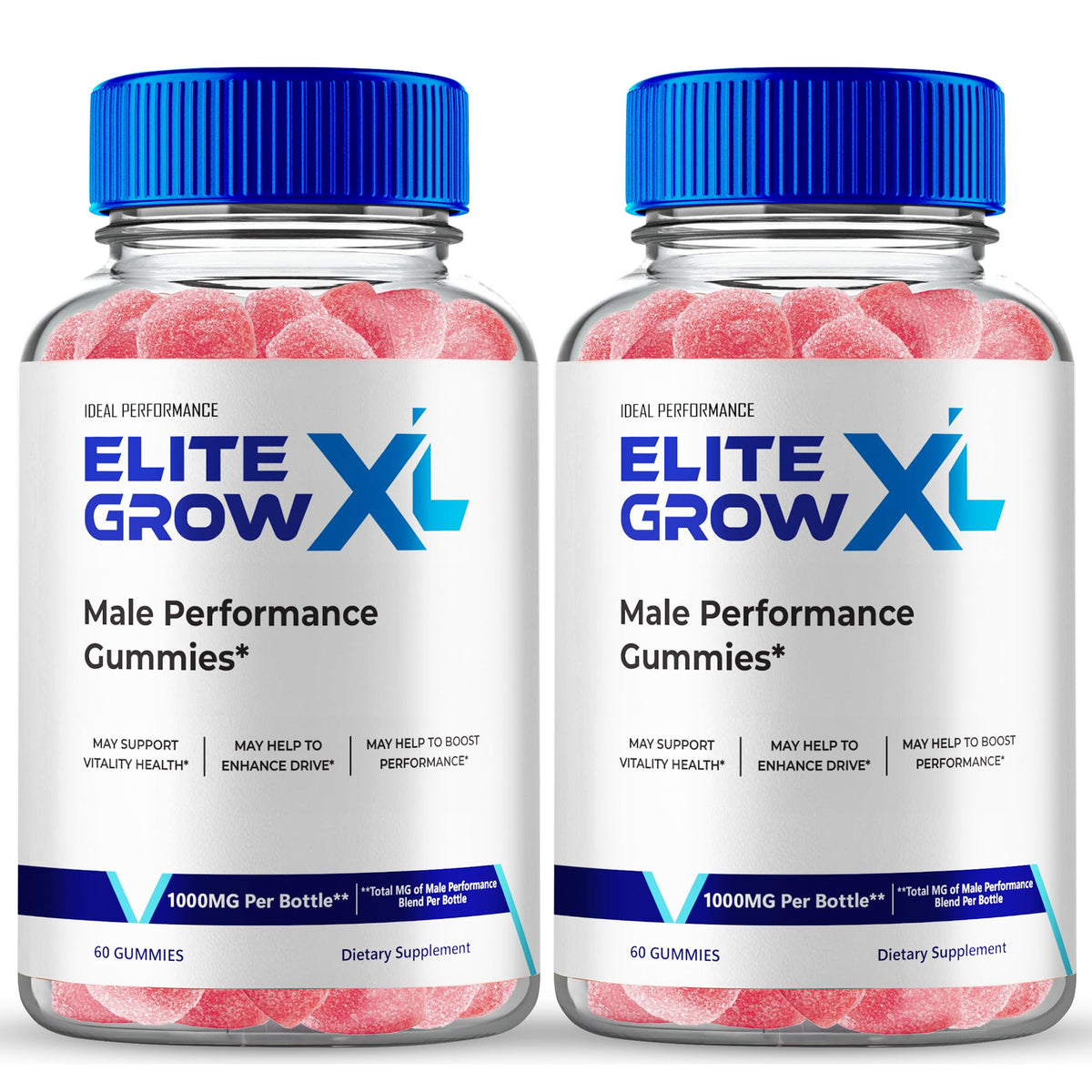 IDEAL PERFORMANCE Elite Grow XL Gummies front view