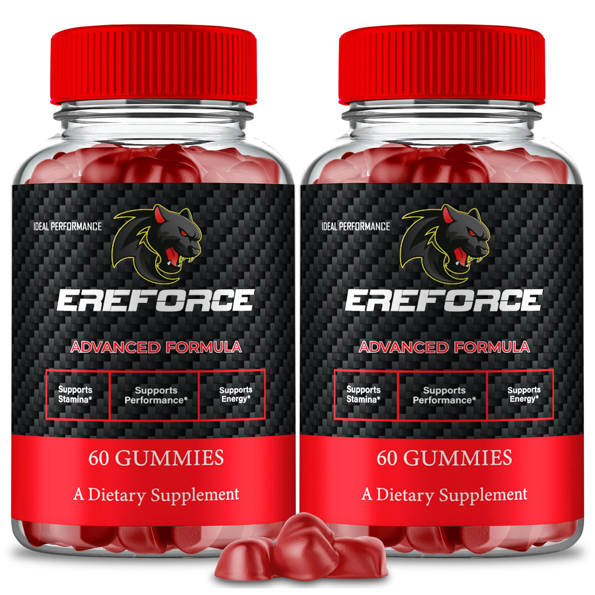 IDEAL PERFORMANCE Ereforce Gummies front view packaging