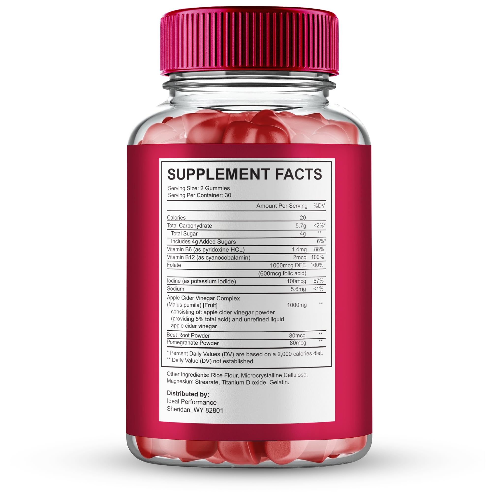 IDEAL PERFORMANCE Eros Bites Gummies packaging side view