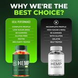IDEAL PERFORMANCE Evergreen Hemp Gummies close-up