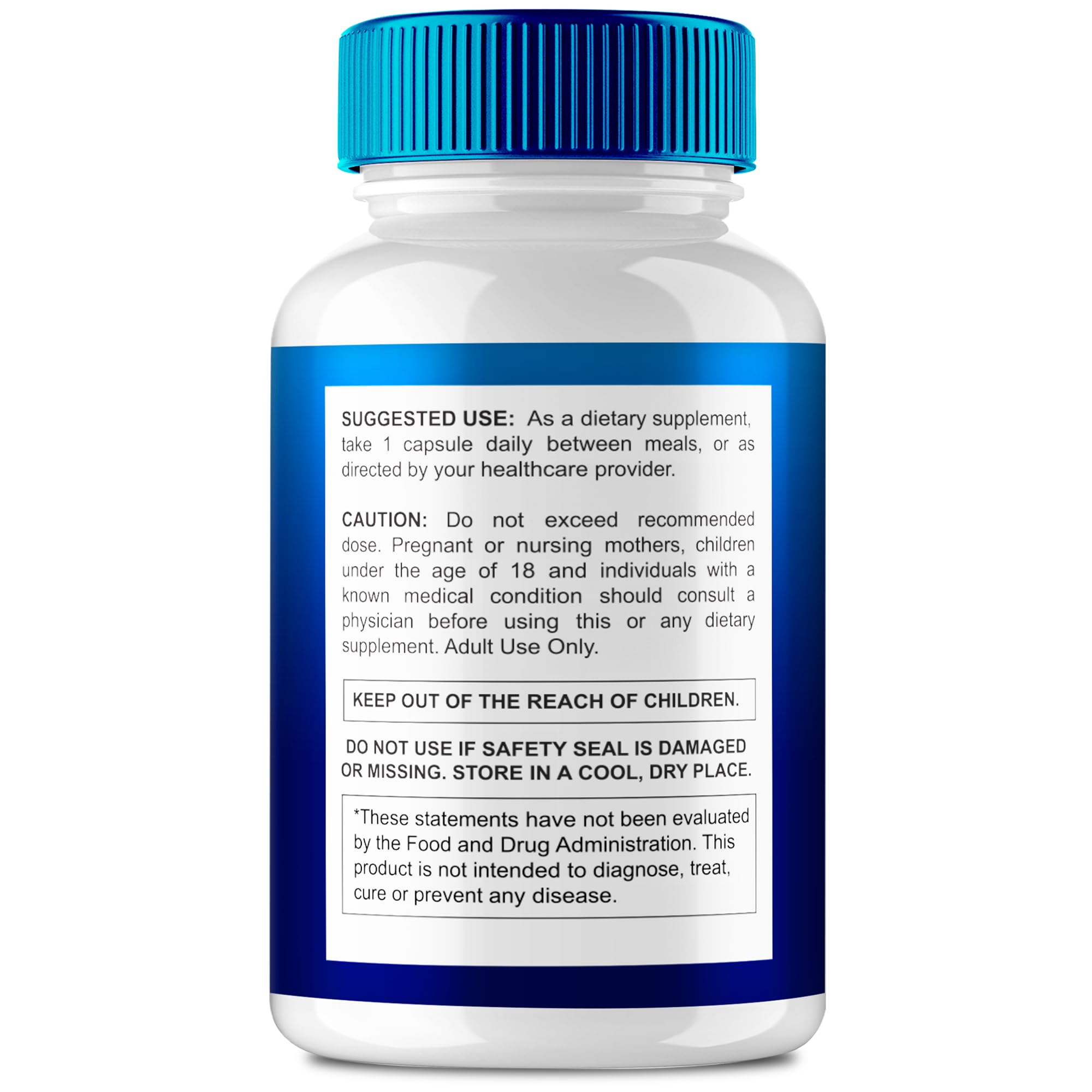 IDEAL PERFORMANCE Eye support Capsules back view with ingredient list