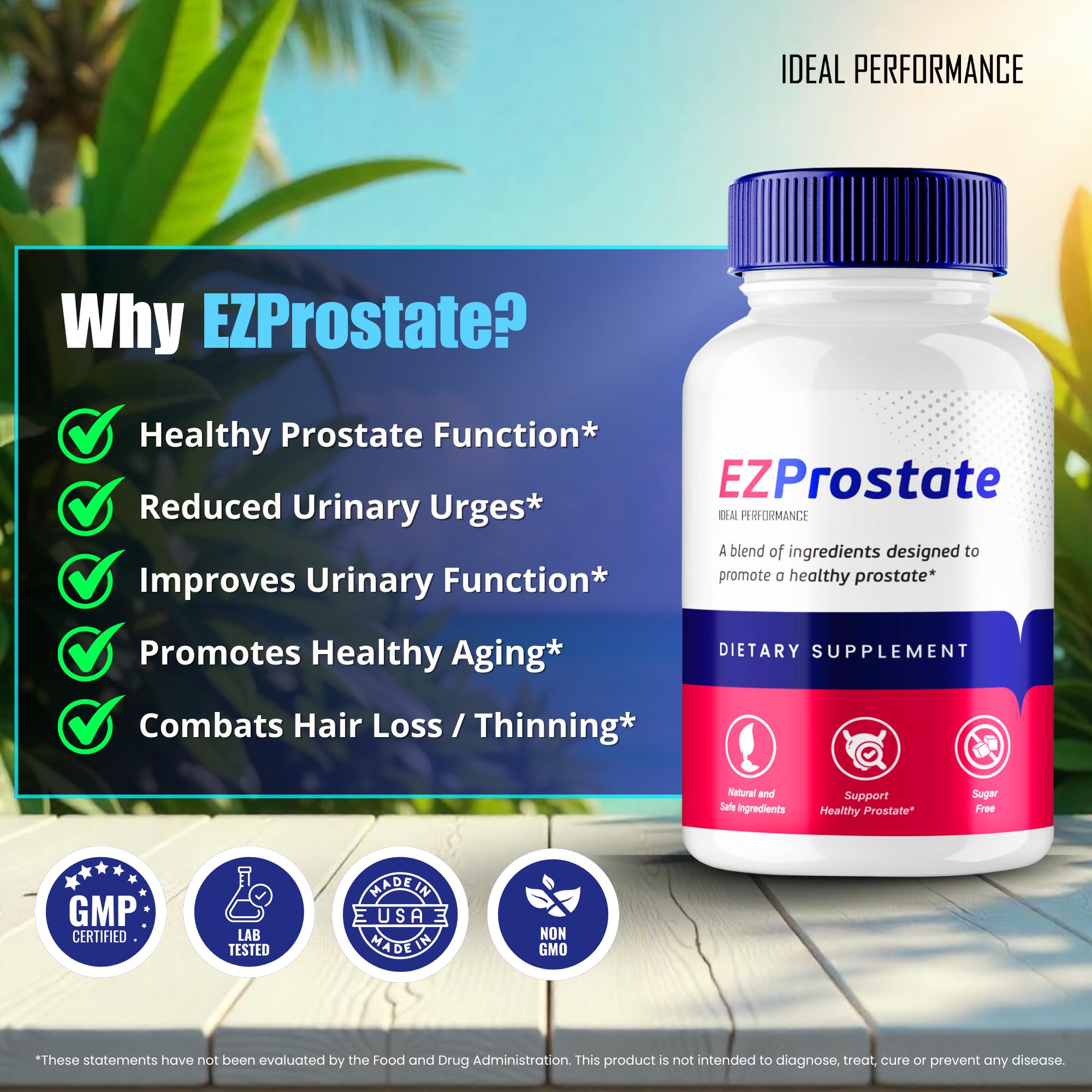 IDEAL PERFORMANCE EZ Prostate Capsules capsules close-up