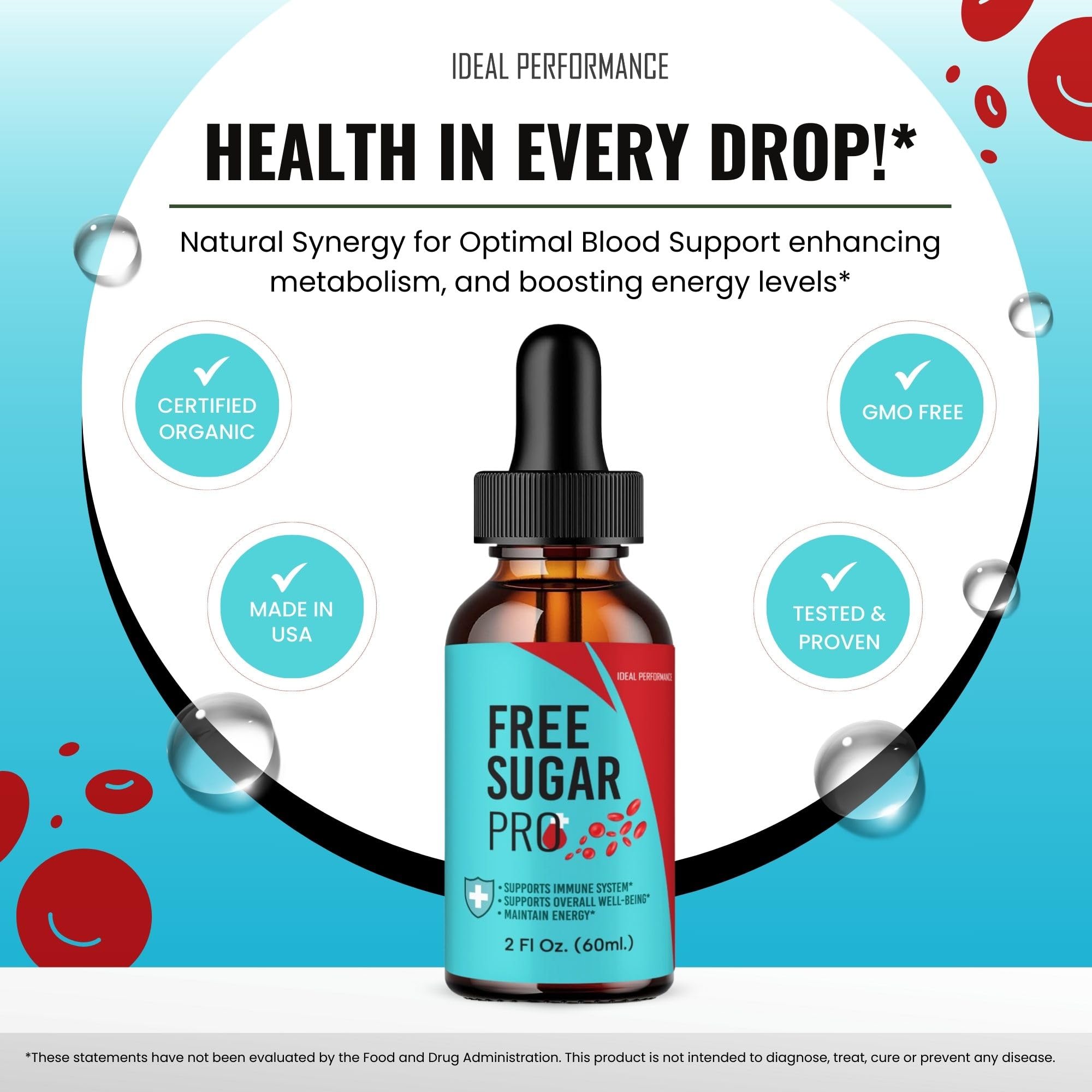 IDEAL PERFORMANCE Free Sugar Pro Drops ingredients list