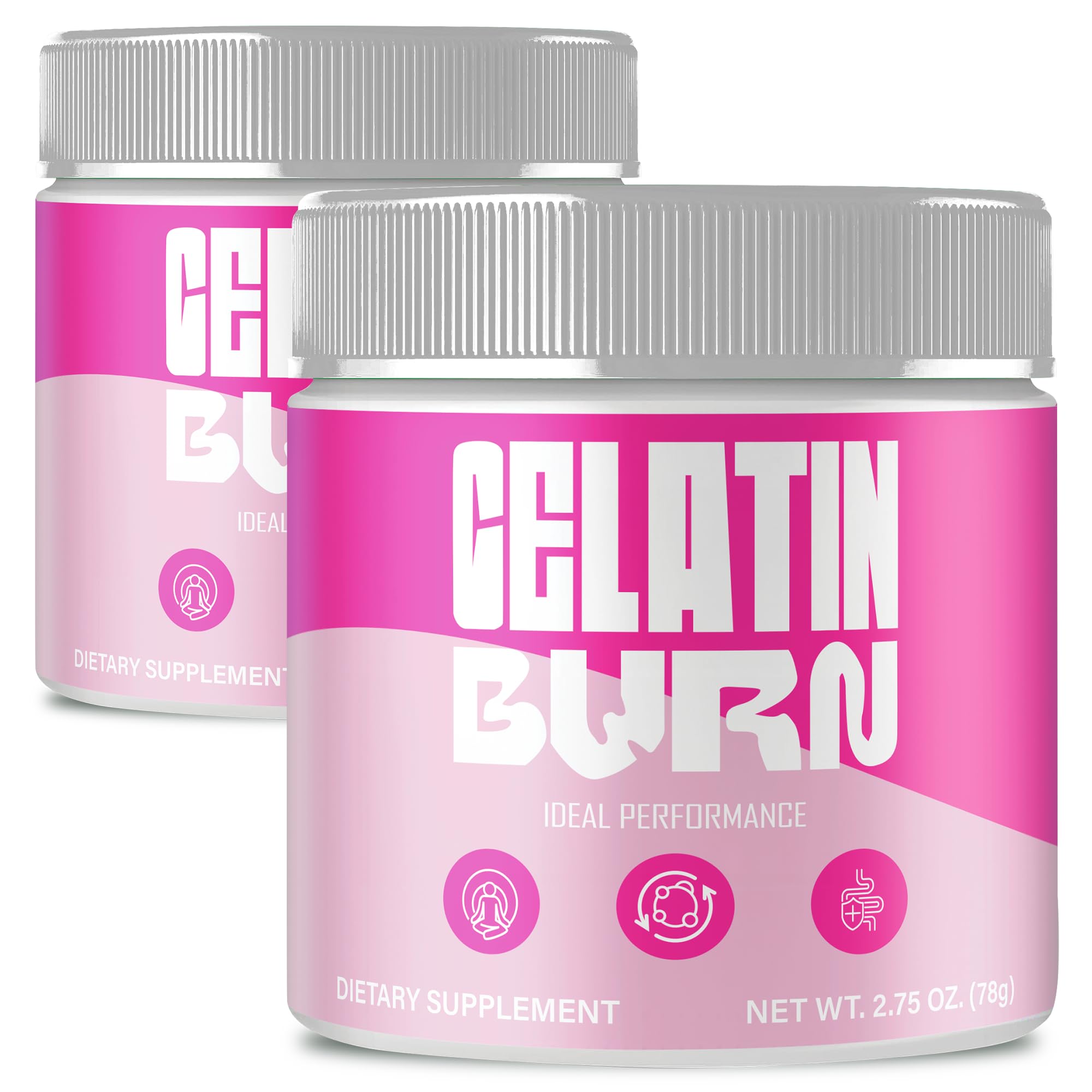 IDEAL PERFORMANCE Gelatin Burn Powder front view packaging