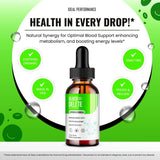 IDEAL PERFORMANCE Gluco Delete Drops packaging on a table