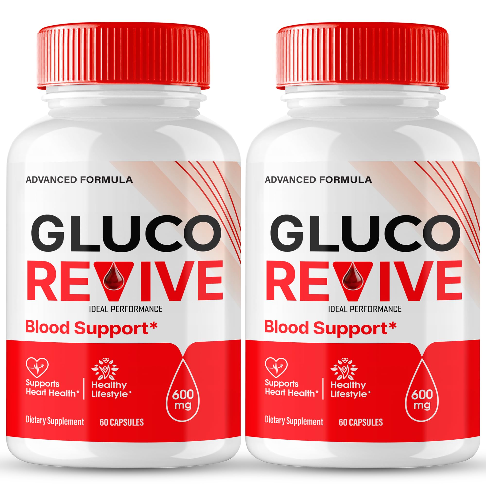 IDEAL PERFORMANCE Gluco Revive Supplement Capsules front view