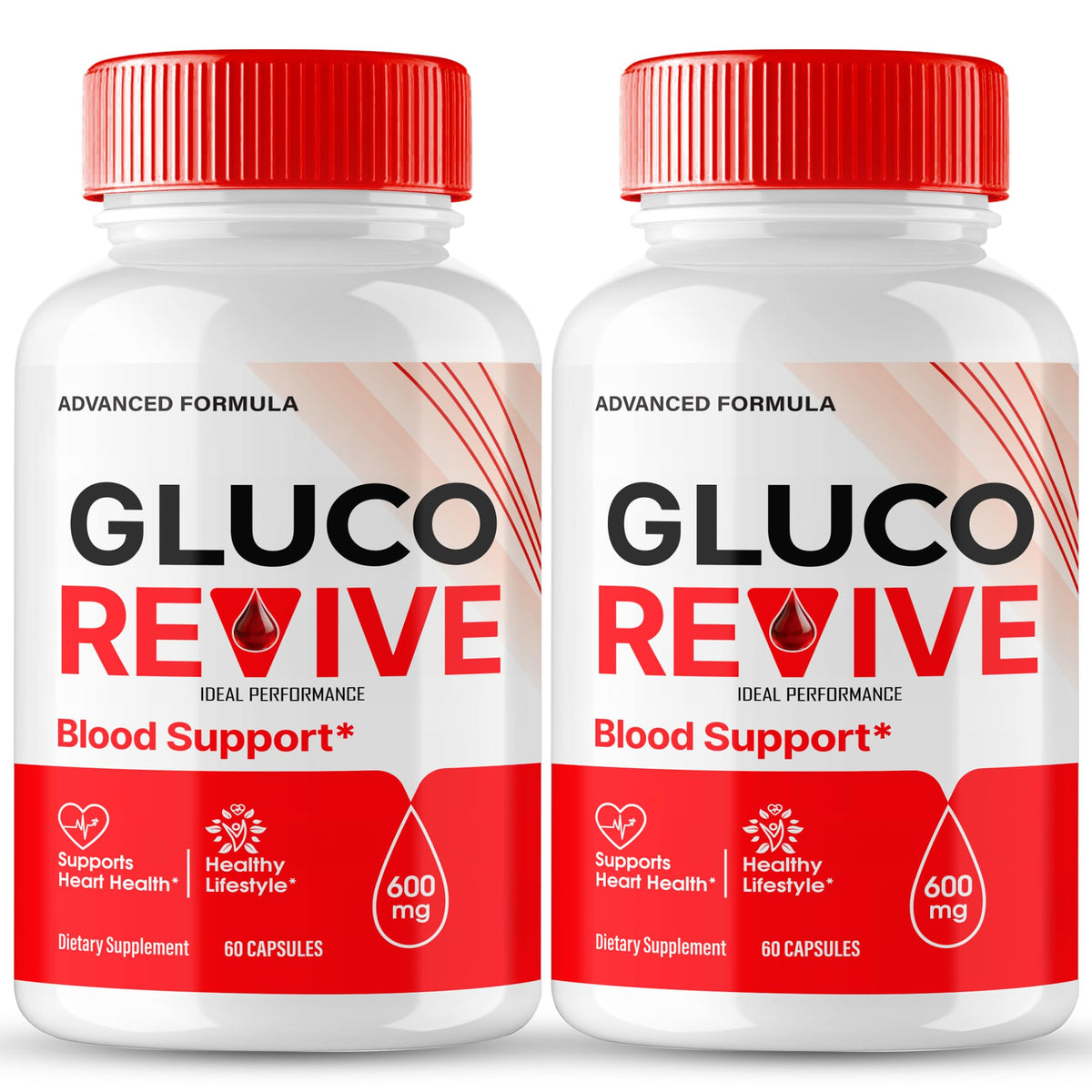 IDEAL PERFORMANCE Gluco Revive Supplement Capsules front view