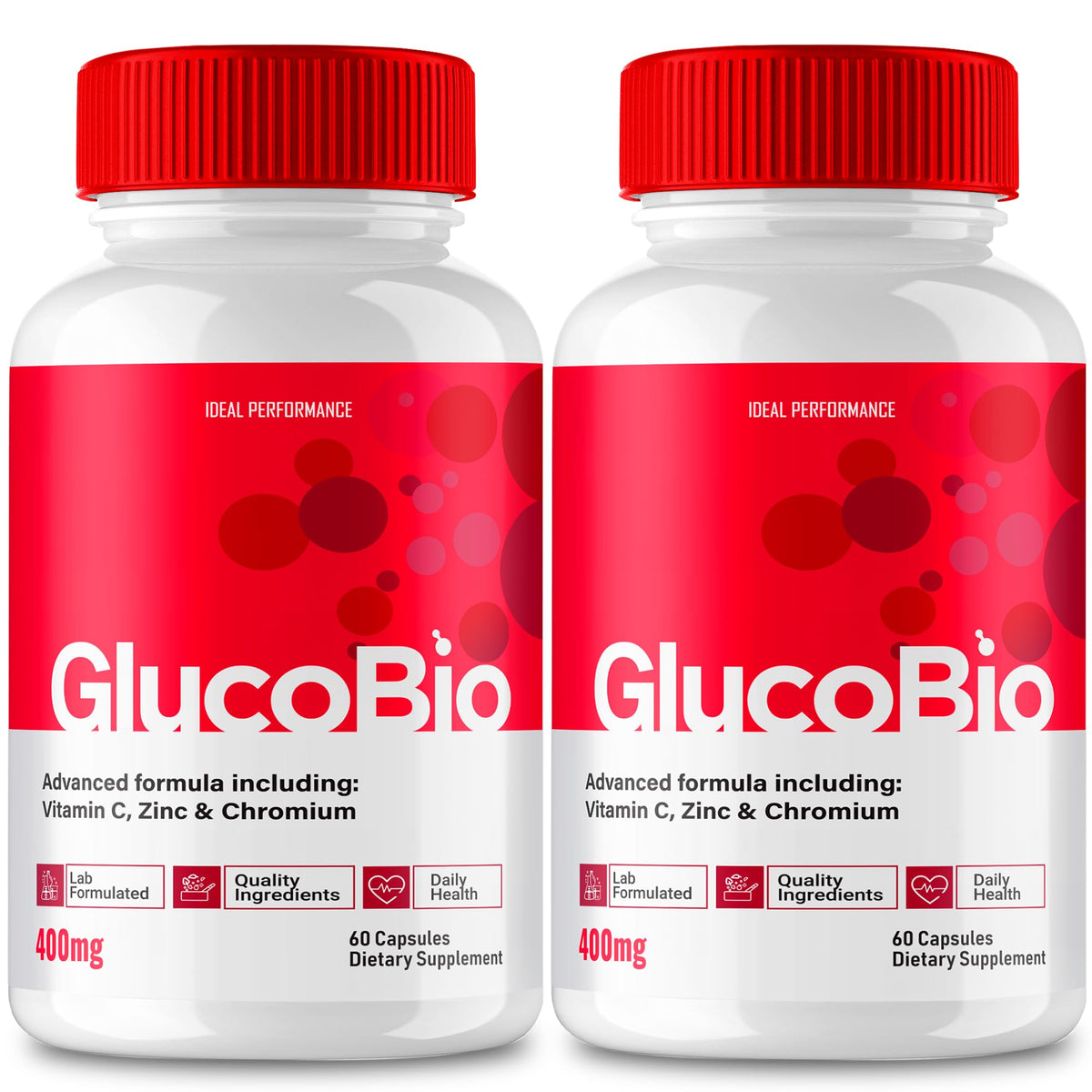 IDEAL PERFORMANCE GlucoBio Capsules front view packaging