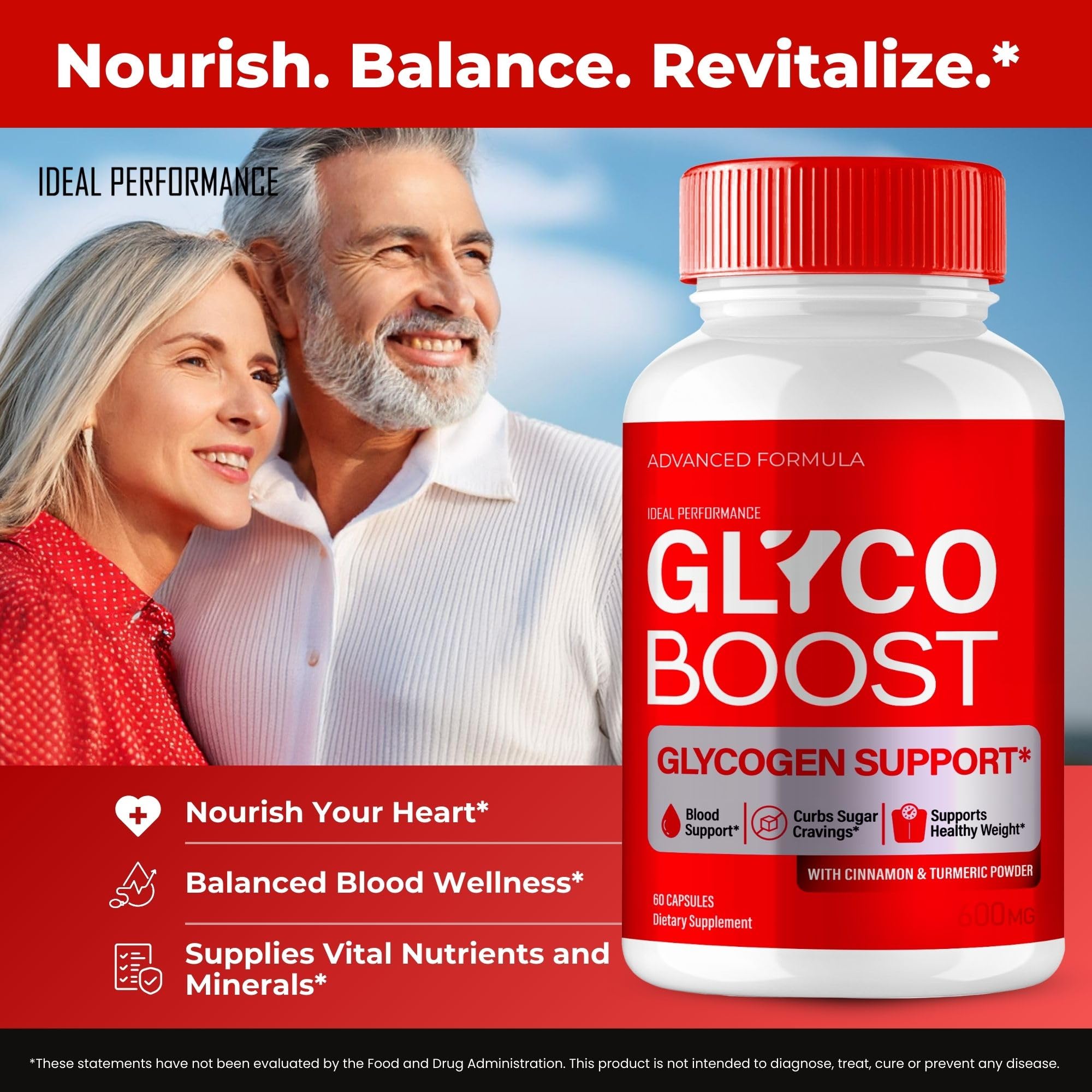 IDEAL PERFORMANCE Glyco support Blood Capsules back view
