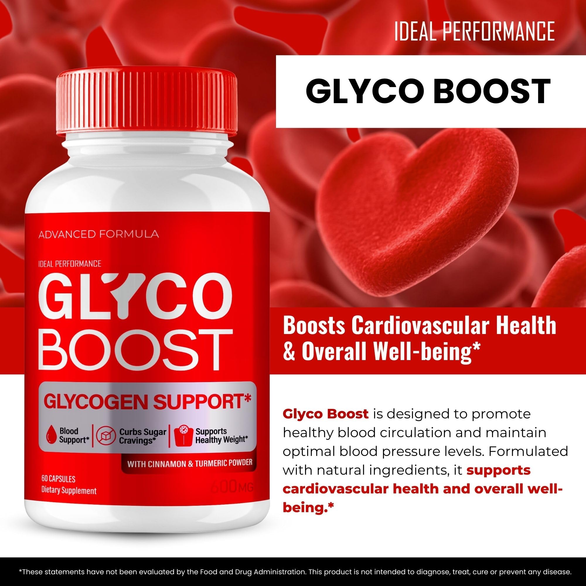 IDEAL PERFORMANCE Glyco support Blood Capsules close-up