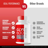 IDEAL PERFORMANCE Glyco support Blood Capsules in hand