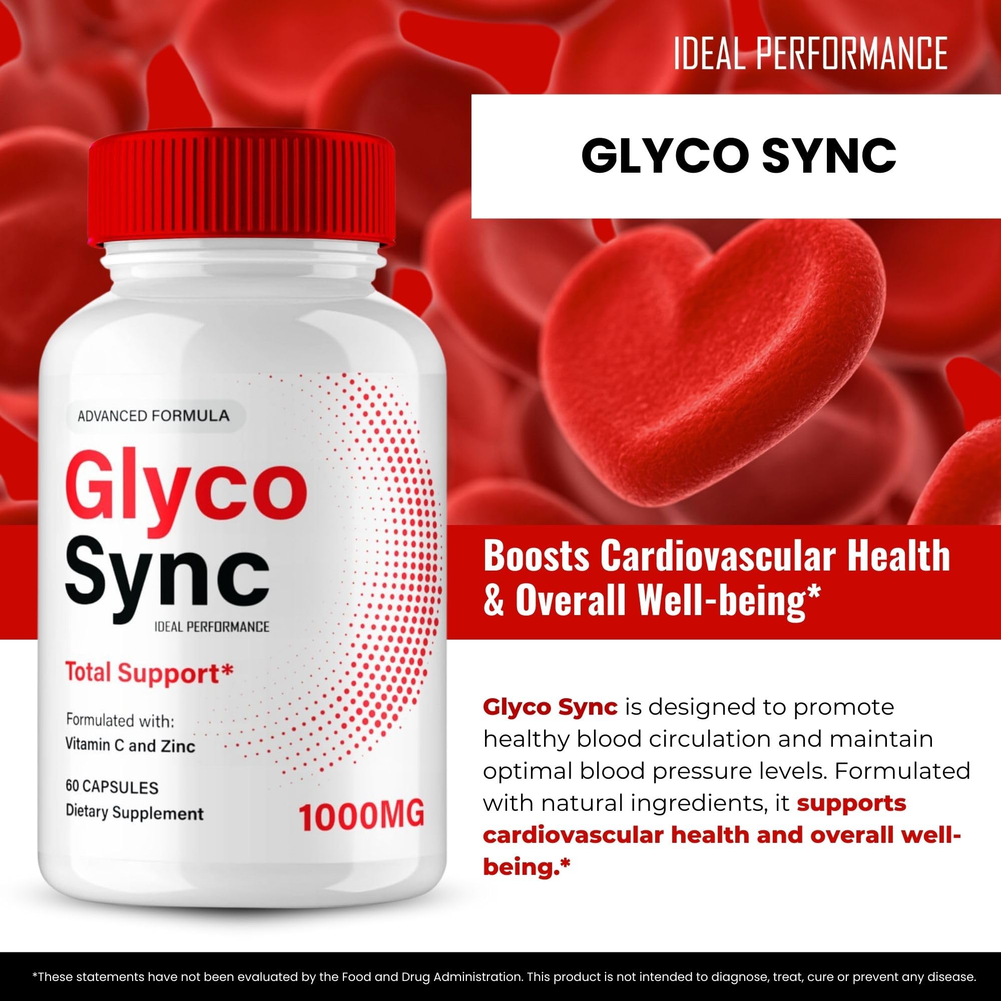 IDEAL PERFORMANCE Glyco Sync Capsules close-up of the bottle