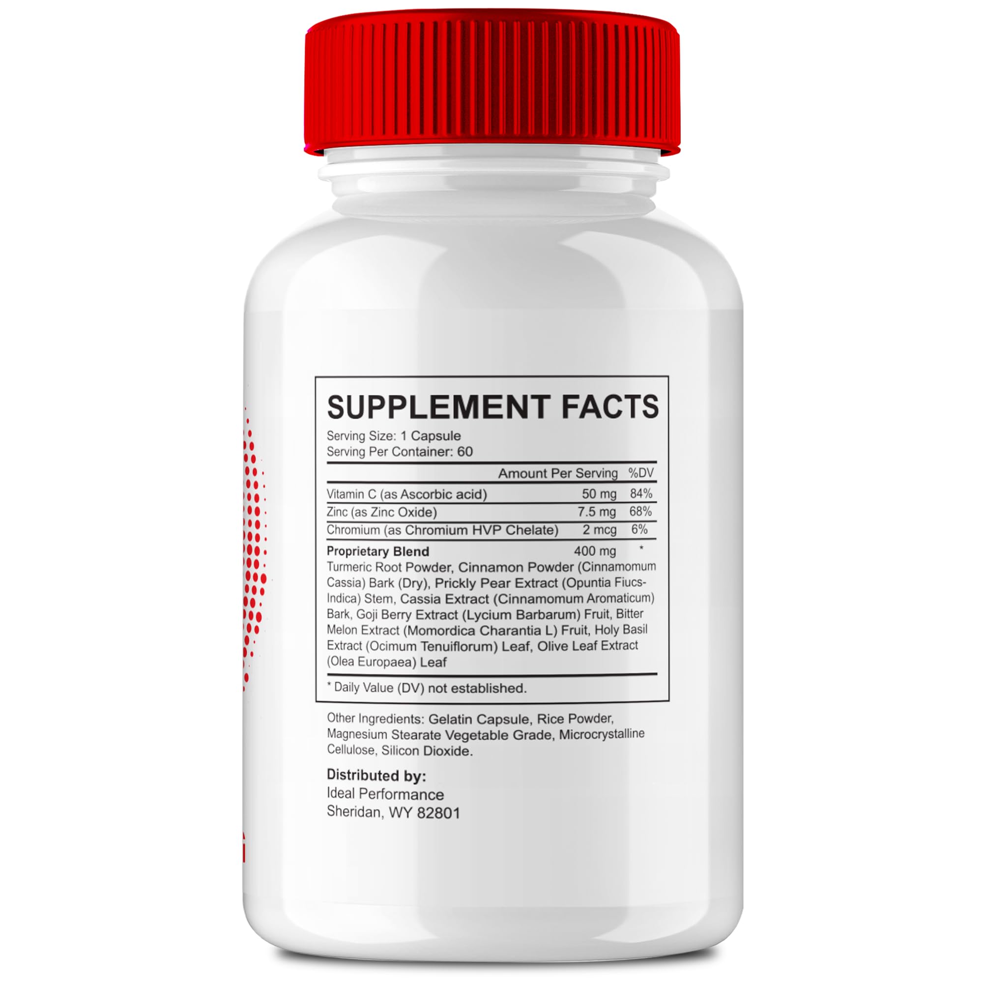 IDEAL PERFORMANCE Glyco Sync Capsules side view with packaging