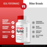 IDEAL PERFORMANCE Glyco Sync Capsules with a measuring spoon