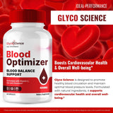IDEAL PERFORMANCE GlycoScience Blood Optimizer Capsules on a wooden table