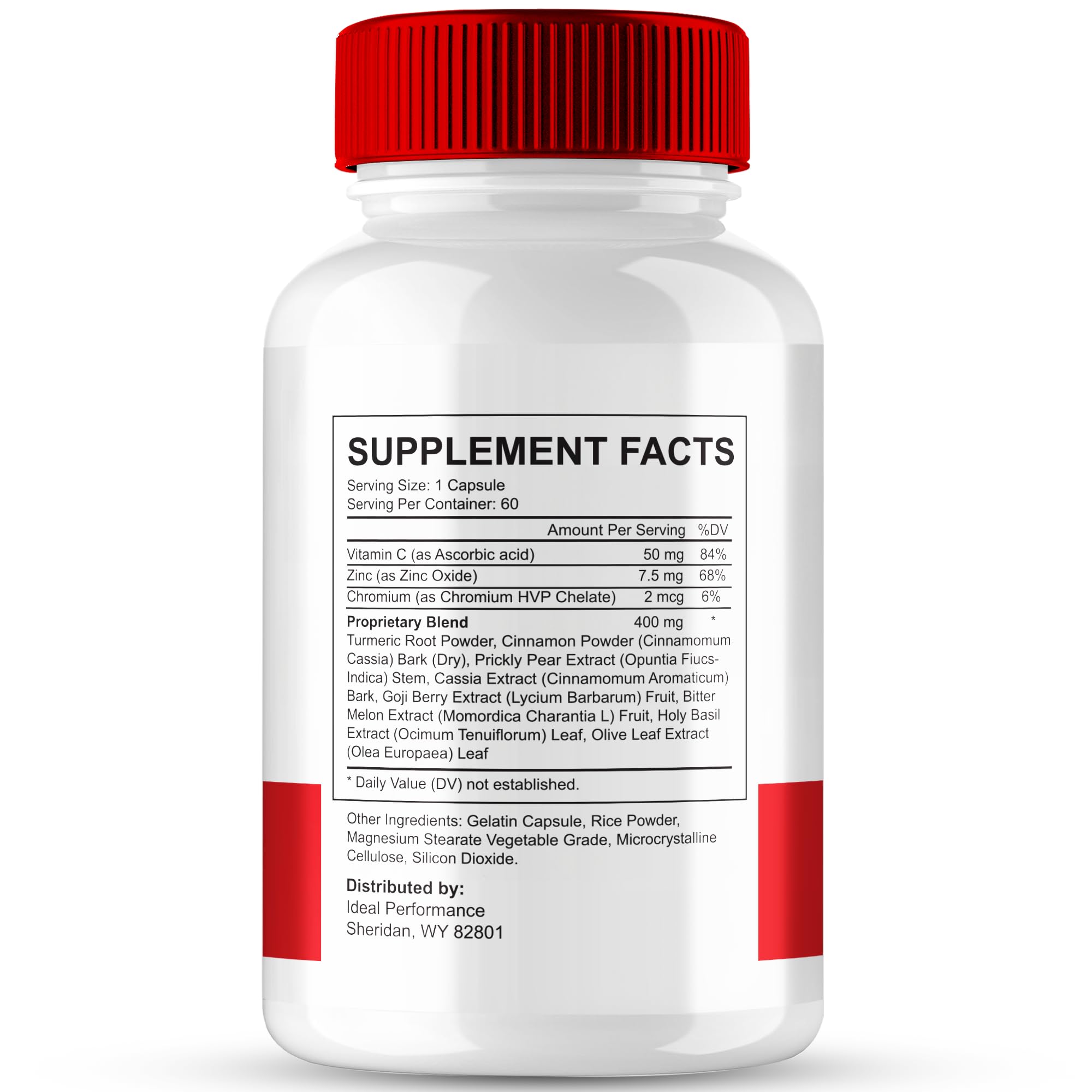 IDEAL PERFORMANCE GlycoScience Blood Optimizer Capsules side view