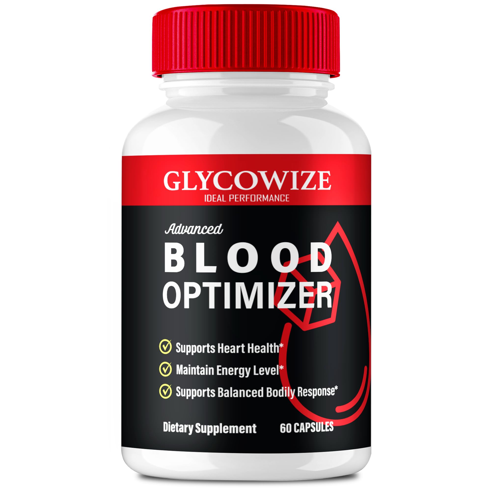 IDEAL PERFORMANCE Glycowize Blood Optimizer Capsules front view