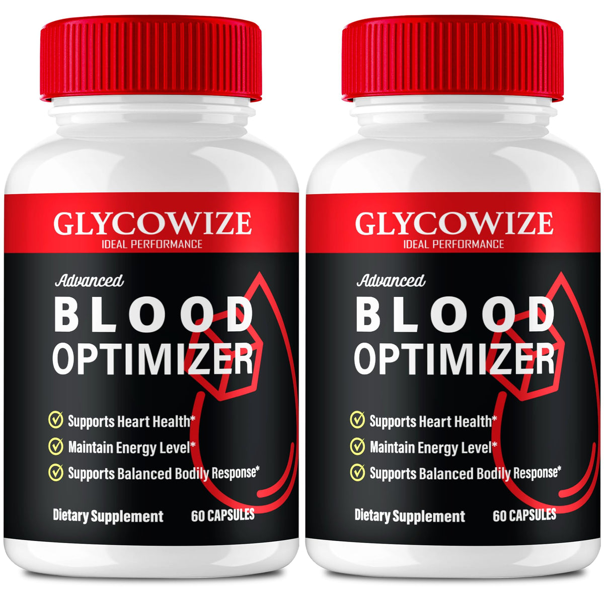 IDEAL PERFORMANCE Glycowize Blood Optimizer Capsules front view