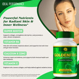 IDEAL PERFORMANCE GoldenFrib Capsules with a measuring spoon