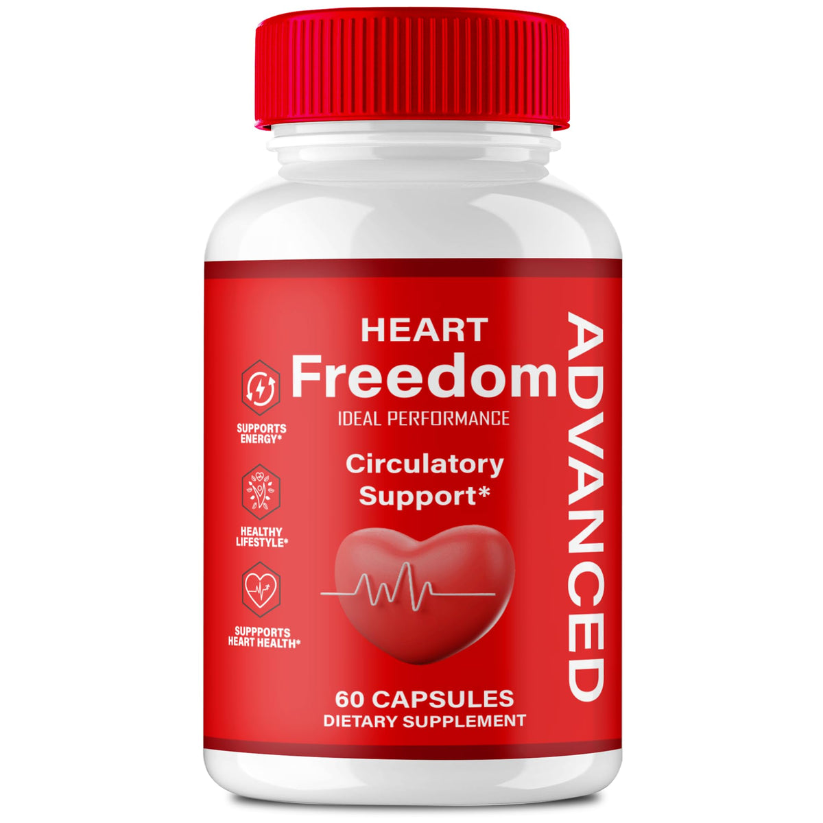 IDEAL PERFORMANCE Heart Freedom Capsules 60 count front view