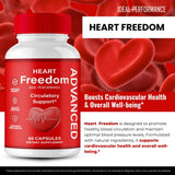 IDEAL PERFORMANCE Heart Freedom Capsules on a wooden table