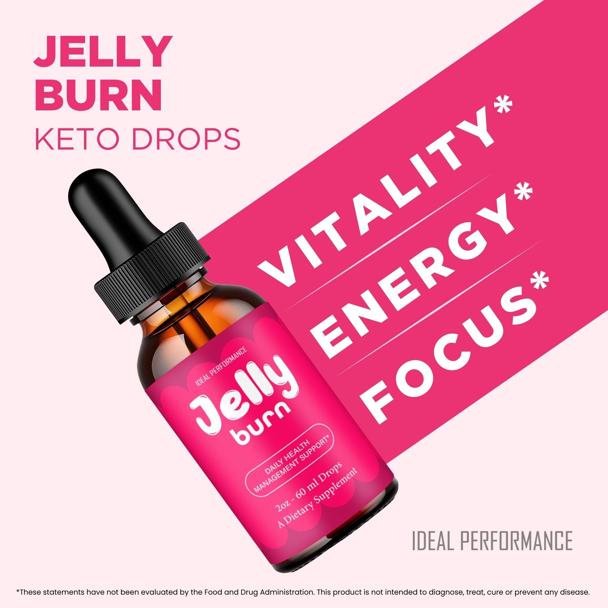 IDEAL PERFORMANCE Jelly Burn Drops dropper in use
