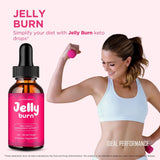 IDEAL PERFORMANCE Jelly Burn Drops on a wooden table
