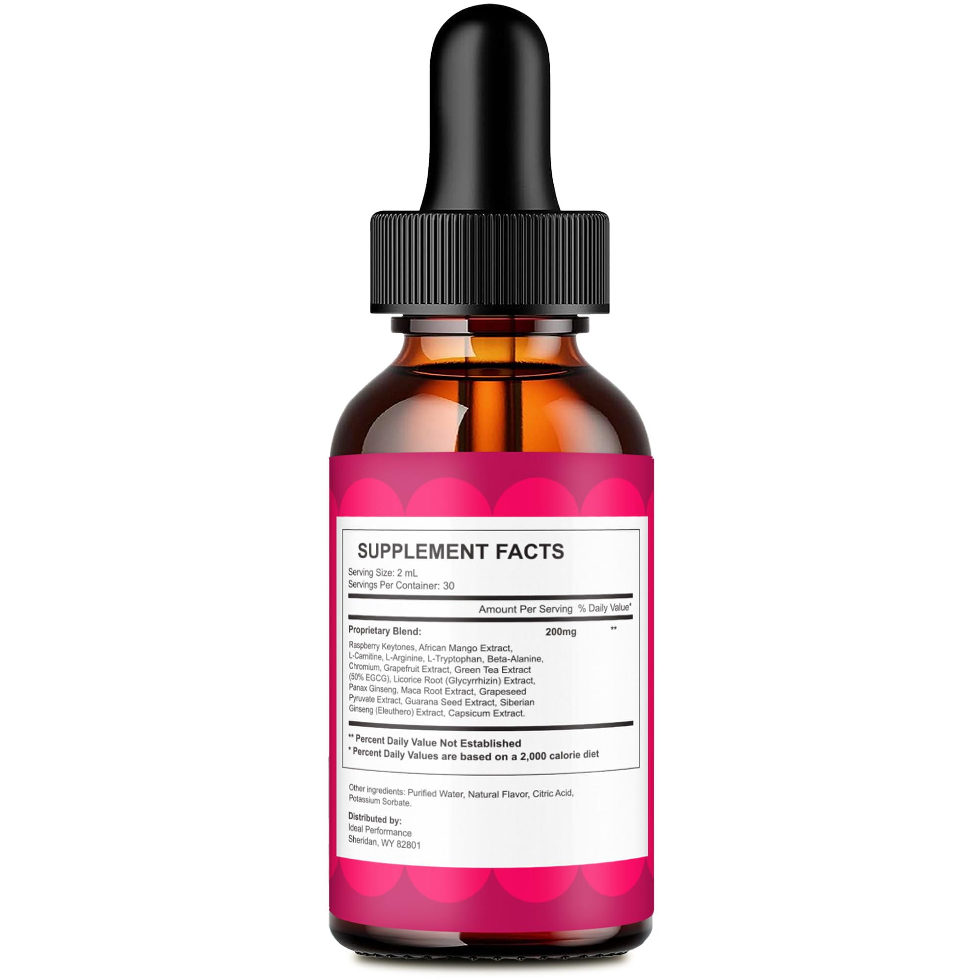 IDEAL PERFORMANCE Jelly Burn Drops packaging side view