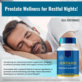 IDEAL PERFORMANCE Jertaris Prostate Health Supplement capsules in hand