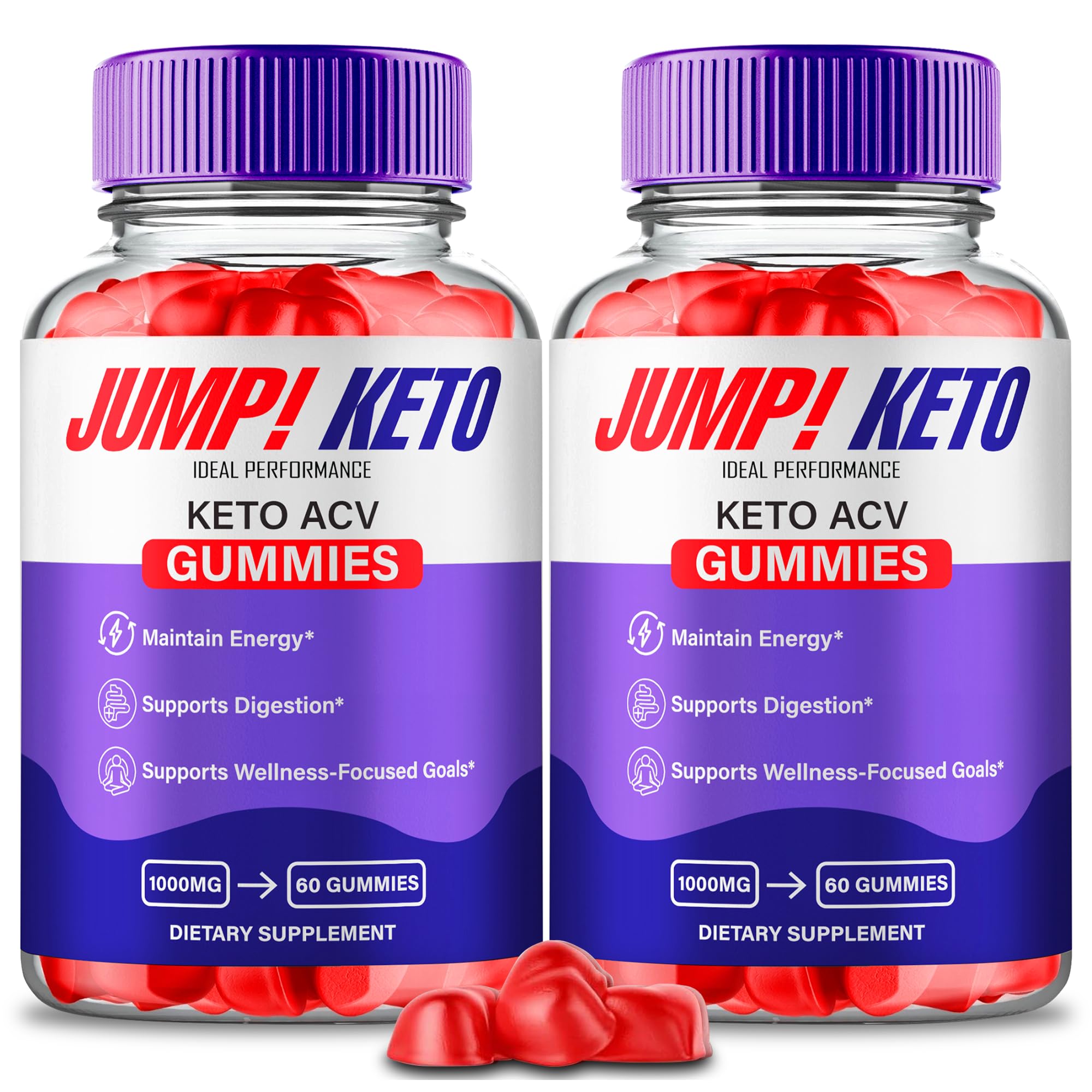 IDEAL PERFORMANCE Jump Keto Gummies front view with packaging
