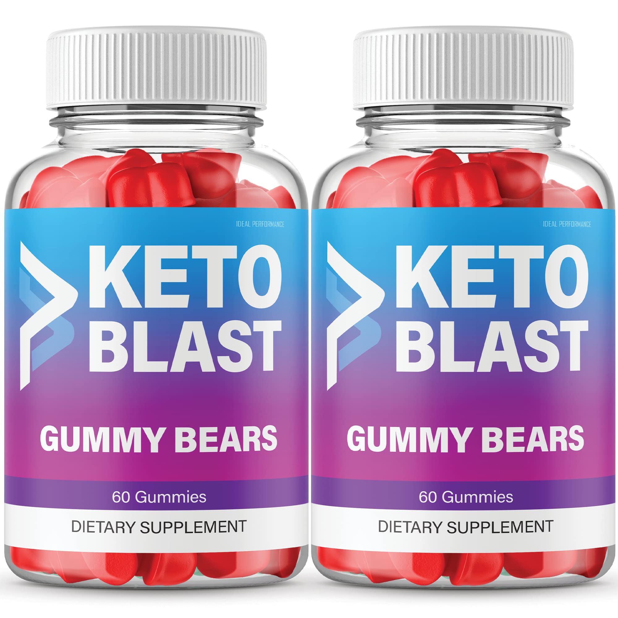 IDEAL PERFORMANCE Ketosis Blast Gummies 800mg Shark front view