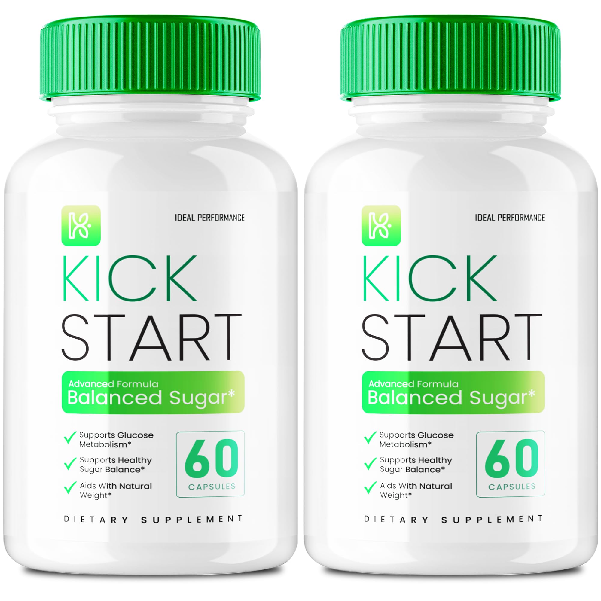 IDEAL PERFORMANCE Kick Start Capsules front view packaging