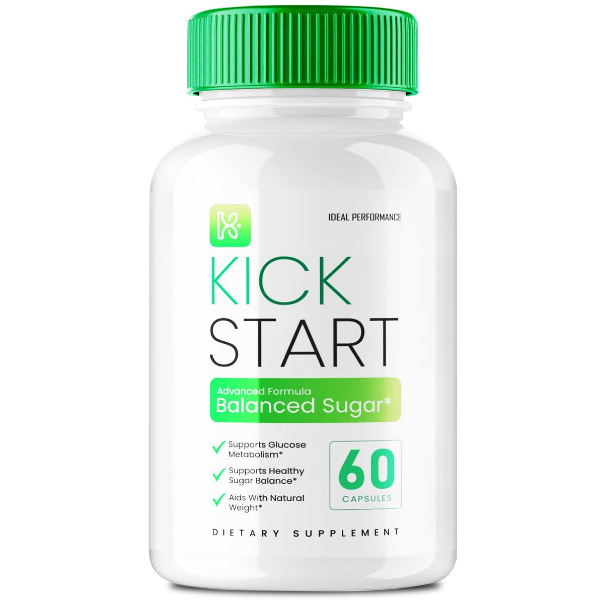 IDEAL PERFORMANCE Kick Start Capsules front view with packaging