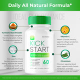 IDEAL PERFORMANCE Kick Start Capsules with a measuring spoon