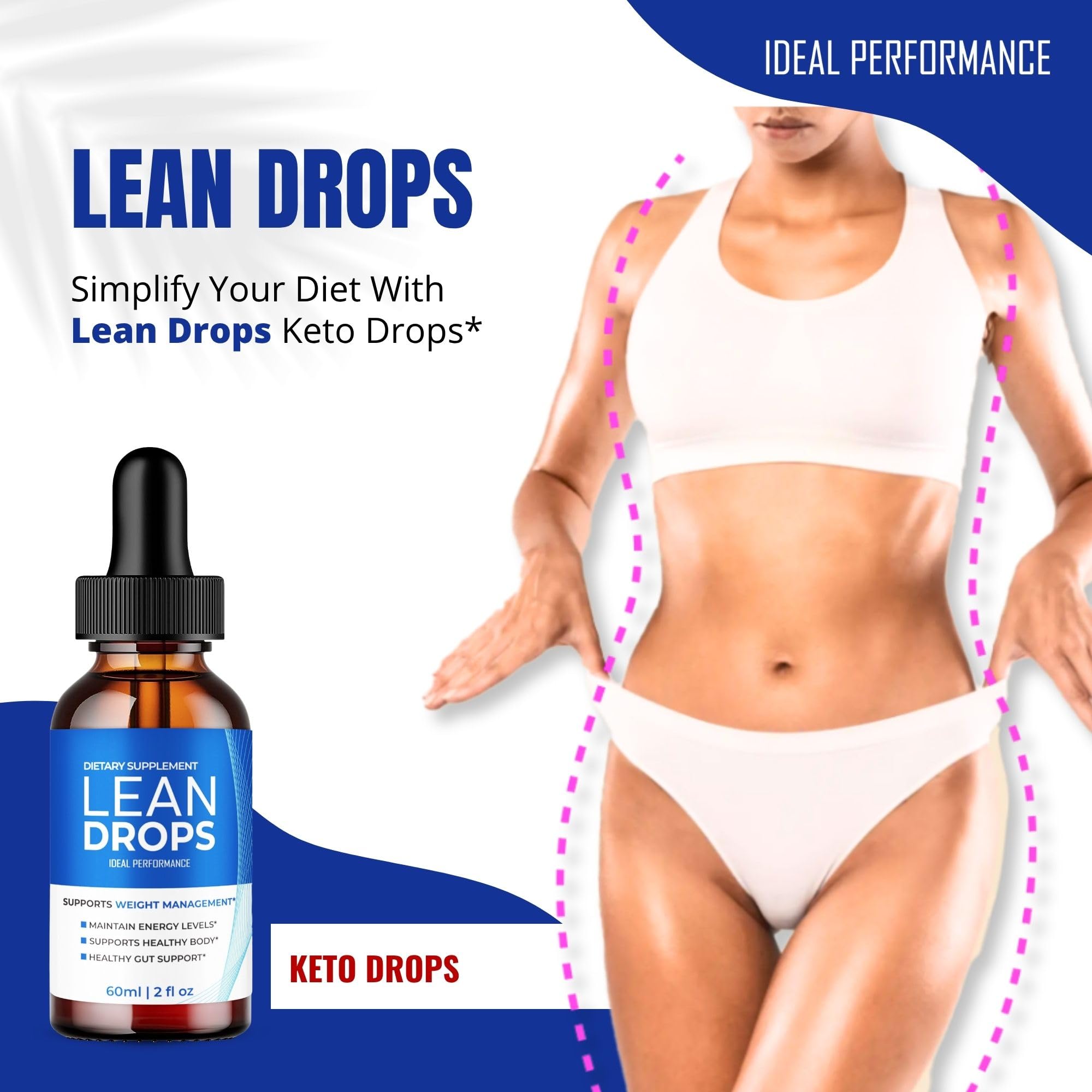 IDEAL PERFORMANCE Lean Drops on a fitness mat