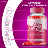IDEAL PERFORMANCE Lipo Chewies Gummies close-up of individual gummy