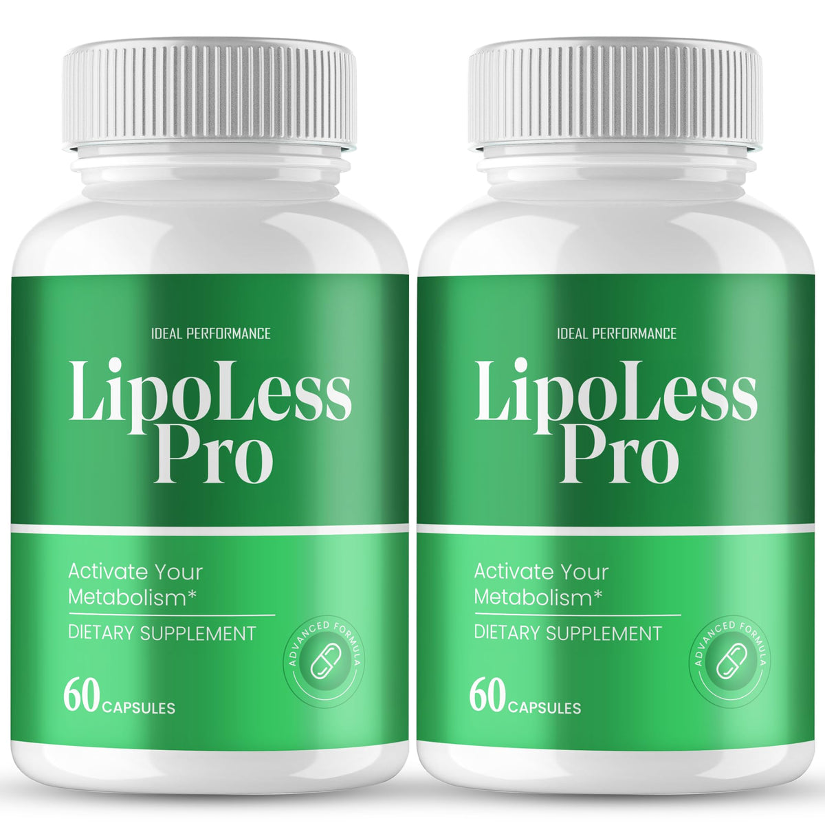 IDEAL PERFORMANCE Lipo Less Capsules front view packaging