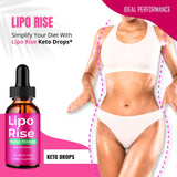 IDEAL PERFORMANCE Lipo Rise Drops back view with ingredients