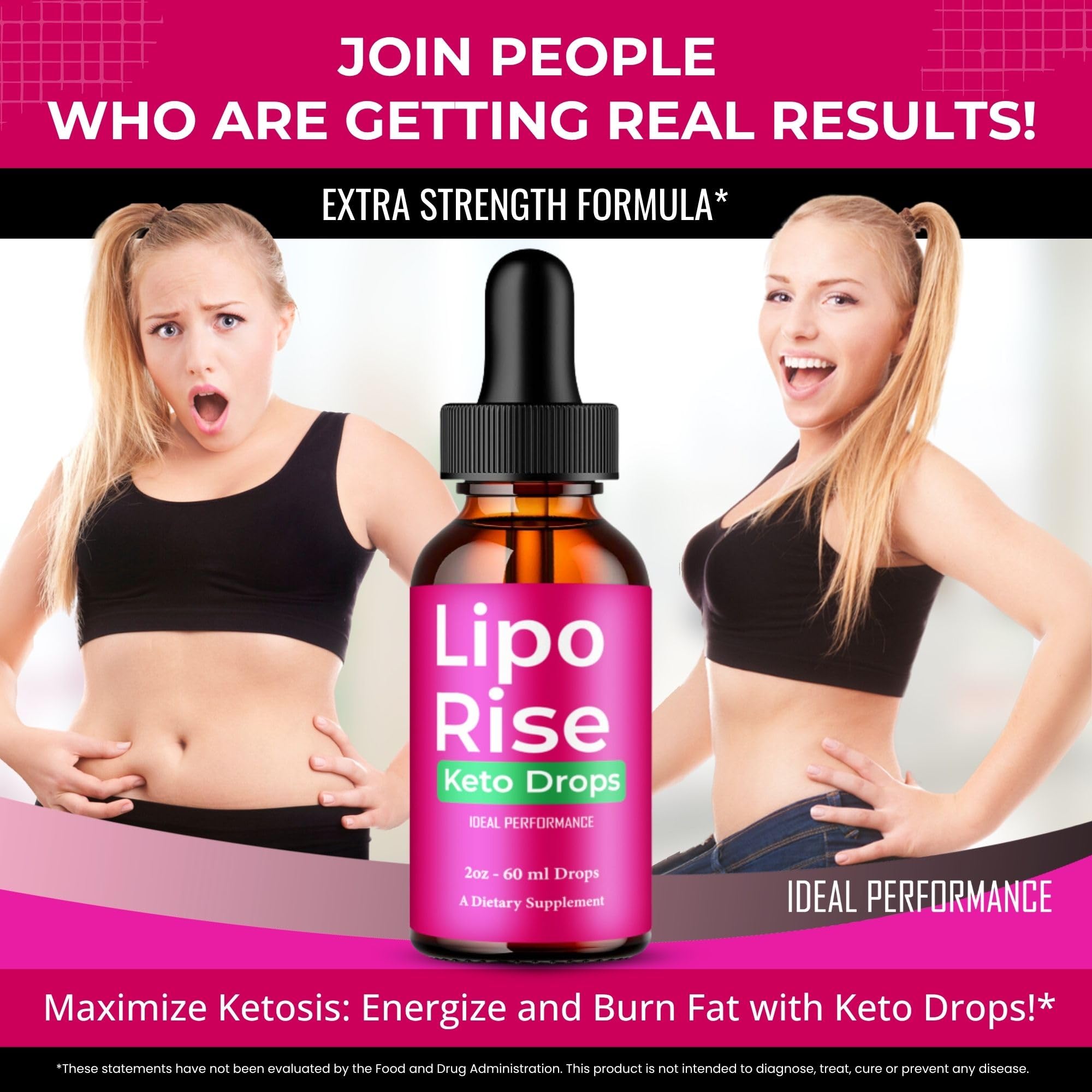 IDEAL PERFORMANCE Lipo Rise Drops lifestyle scene with fitness gear