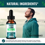IDEAL PERFORMANCE Lung Restore Drops lifestyle scene on table