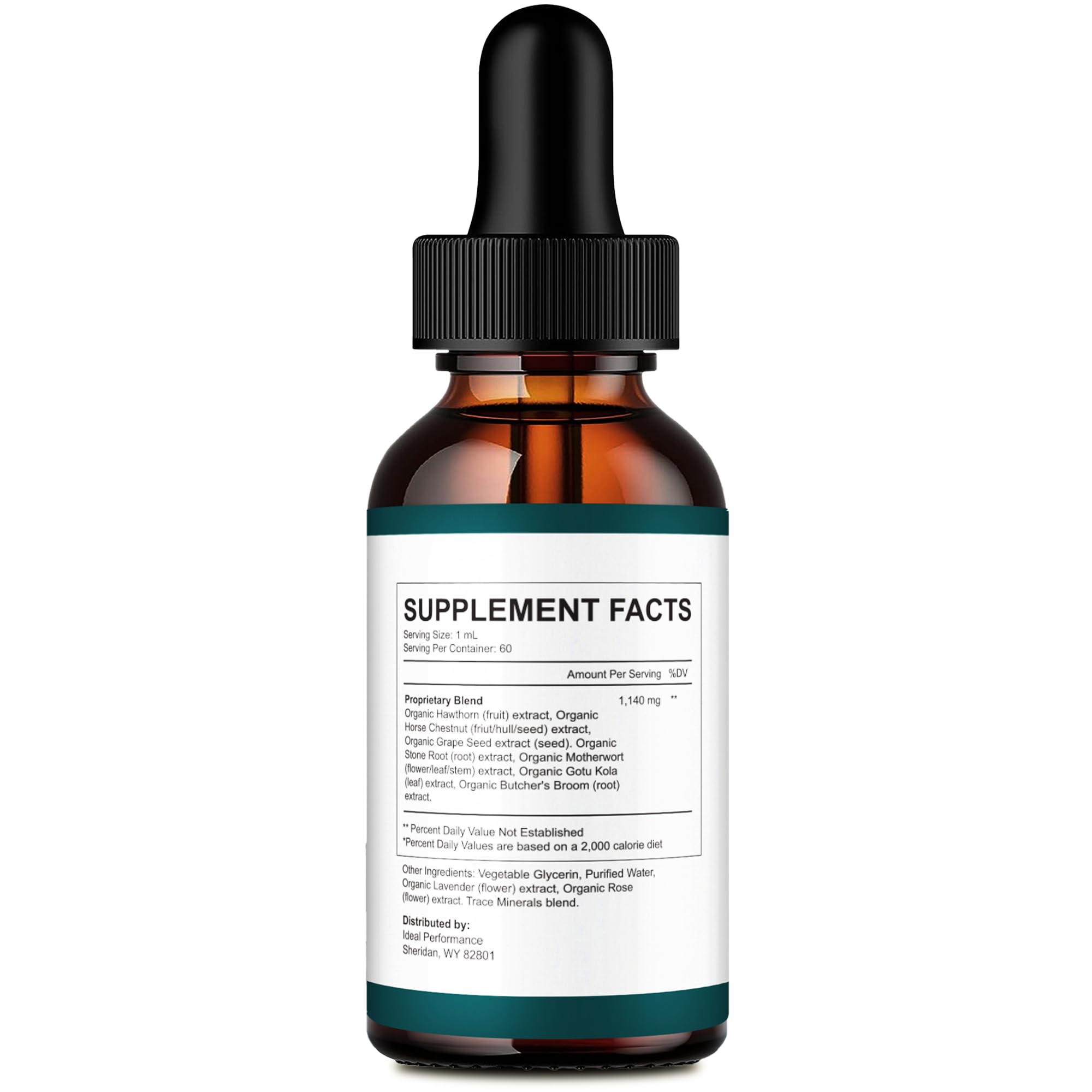 IDEAL PERFORMANCE Lung Restore Drops packaging side view